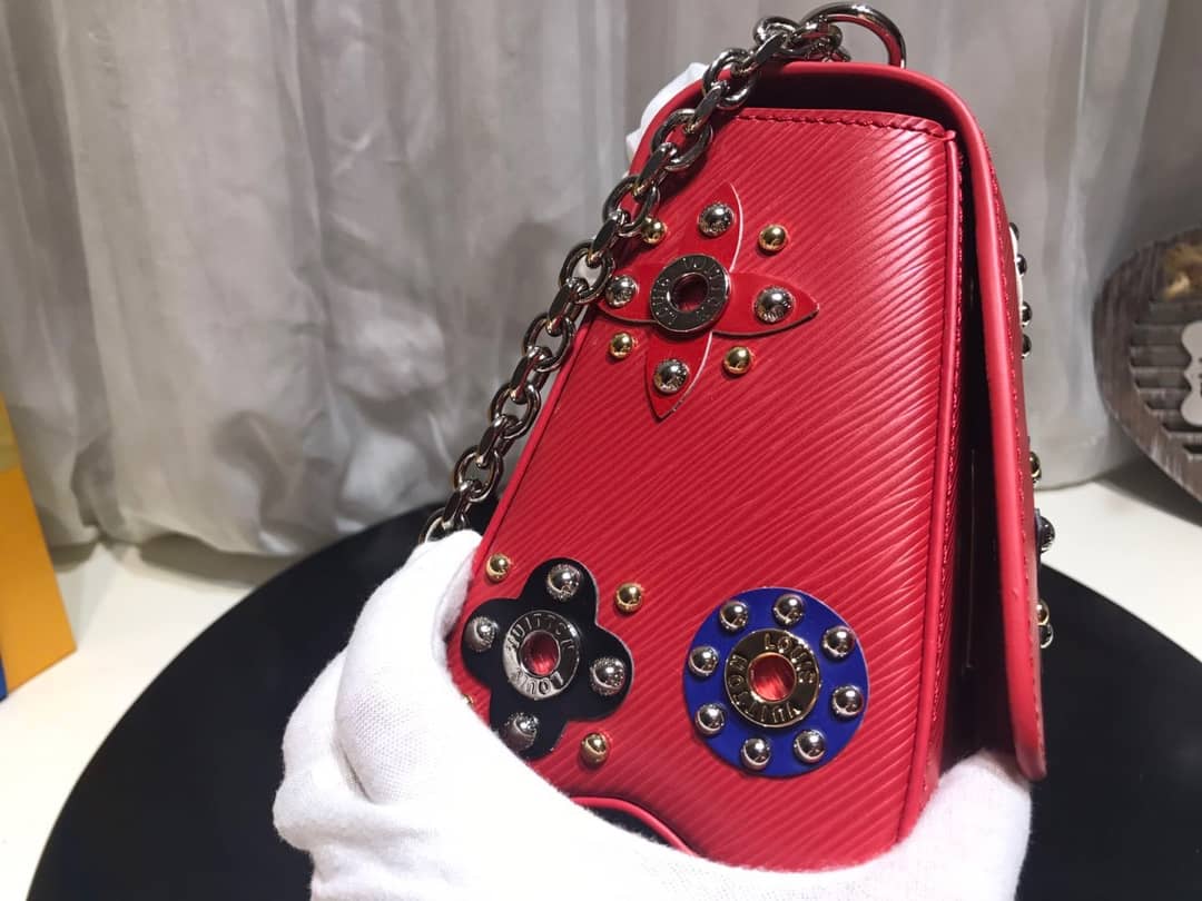 Louis Vuitton Epi Leather Twist MM Replica Bag Red