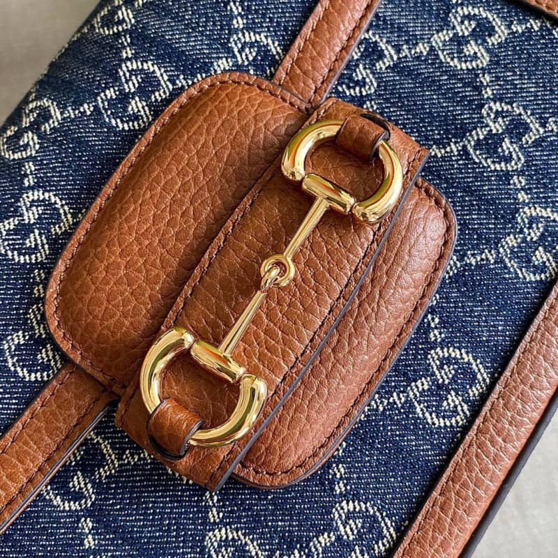 Gucci Horsebit 1955 Mini Bag Replica Blue 658574