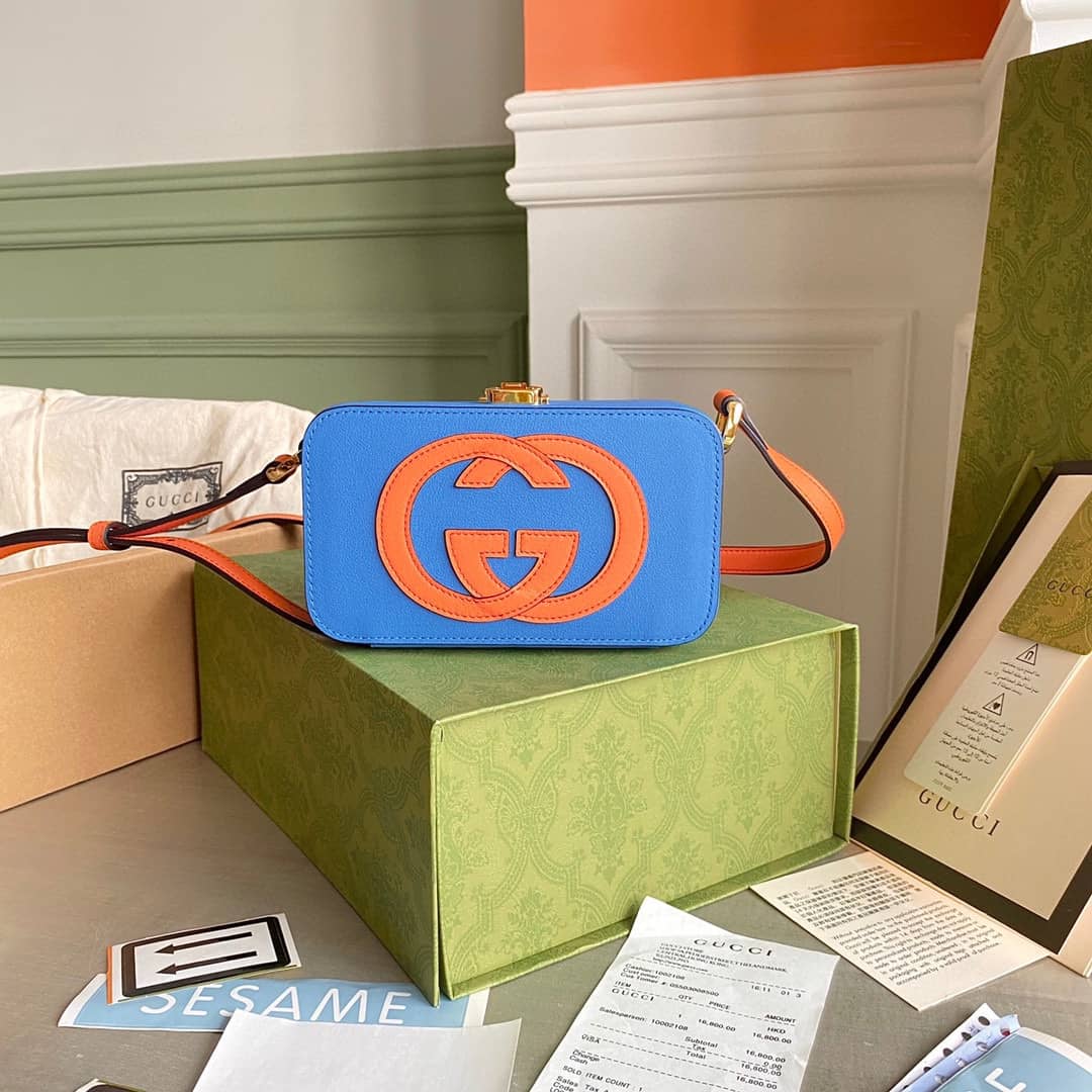 Gucci Interlocking G Mini Bag Replica Blue 658230