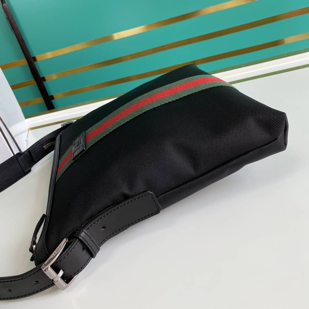 Gucci Web GG Supreme Flat Messenger Bag Replica 471454
