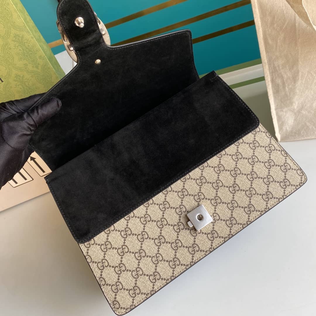 Gucci Dionysus Supreme Monogram Chain Medium Shoulder Bag Replica 403348