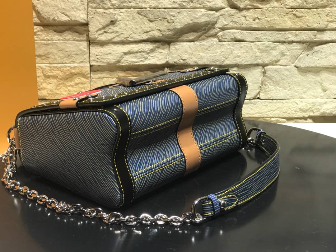 Louis Vuitton Twist MM Bag Blue M50296 Replica