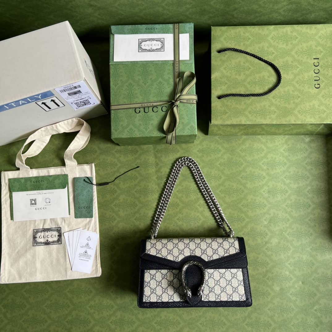 Gucci Dionysus GG Supreme Leather 400249 Replica Crossbody Bag