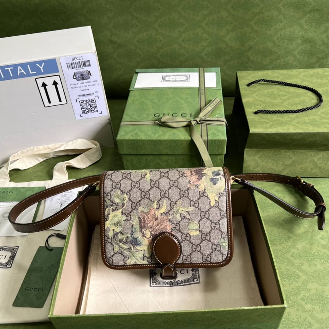 Gucci Mini Shoulder Bag With Interlocking G Brown 671620 Replica