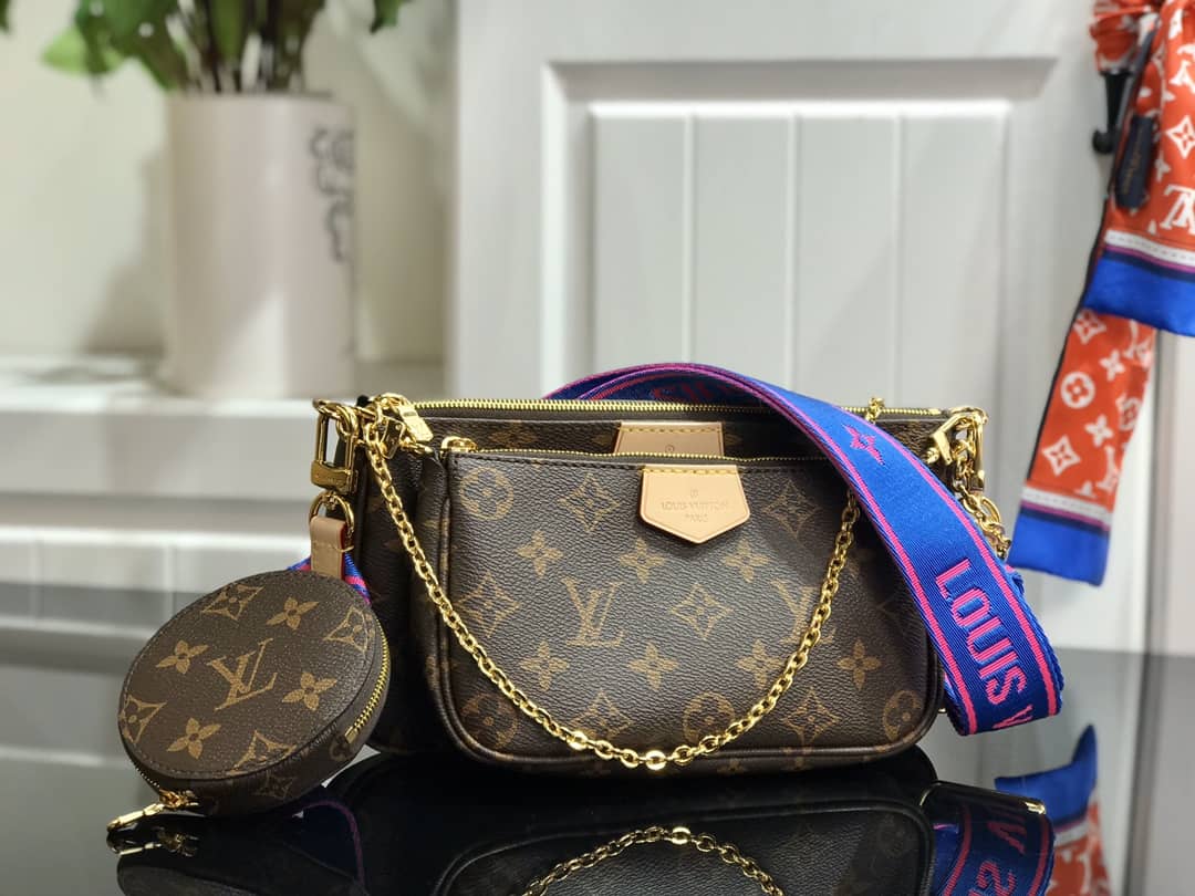 Louis Vuitton Monogram Canvas Multi Pochette Replica Blue M44823