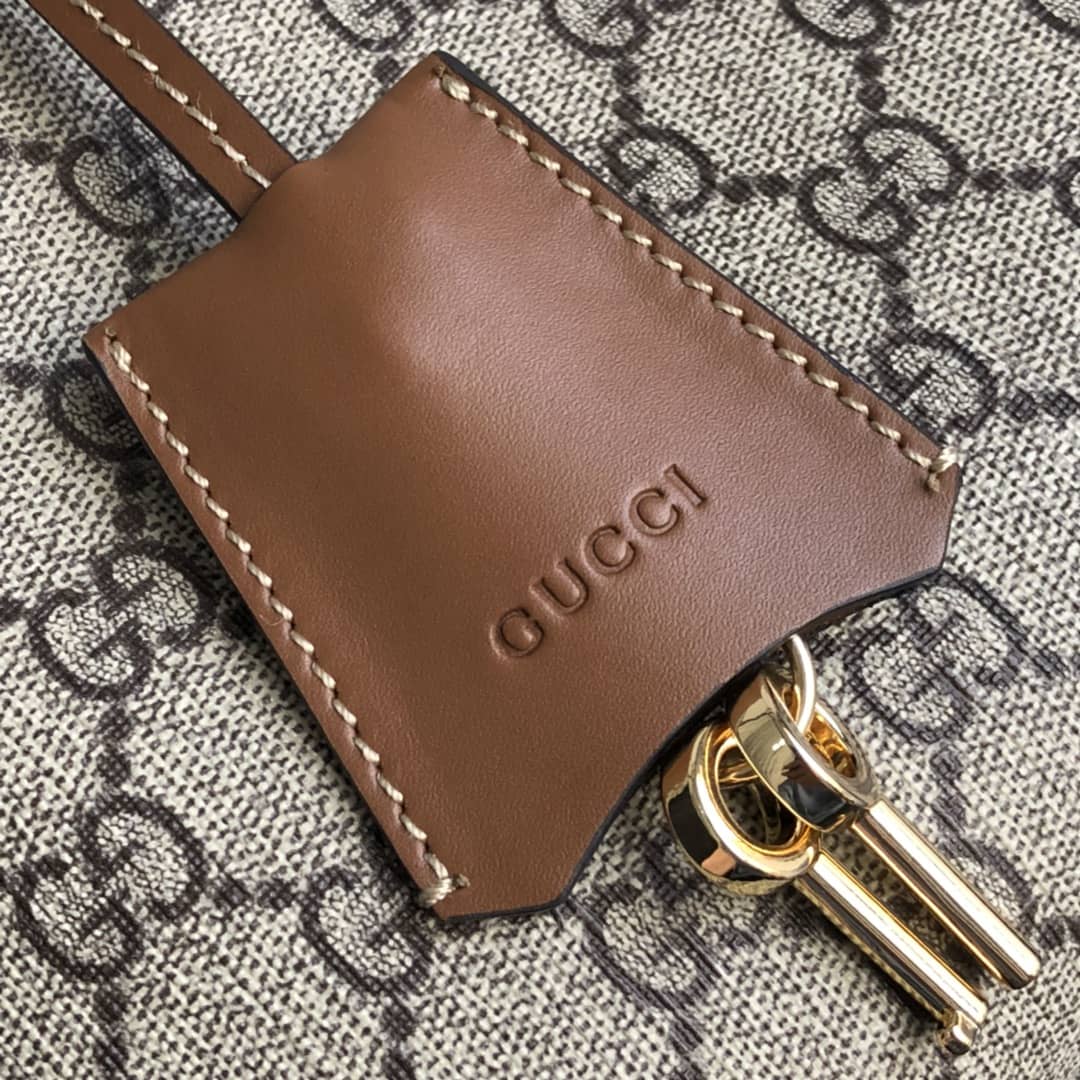Gucci Padlock Medium GG Supreme Shoulder Bag Replica Brown 479197