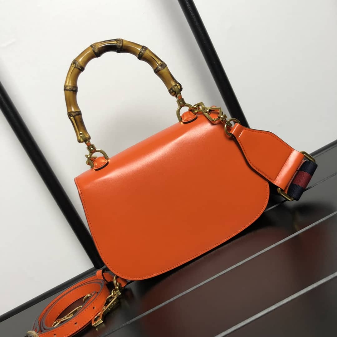 Gucci Bamboo 1947 Small Top Handle Bag 675797 Red Replica