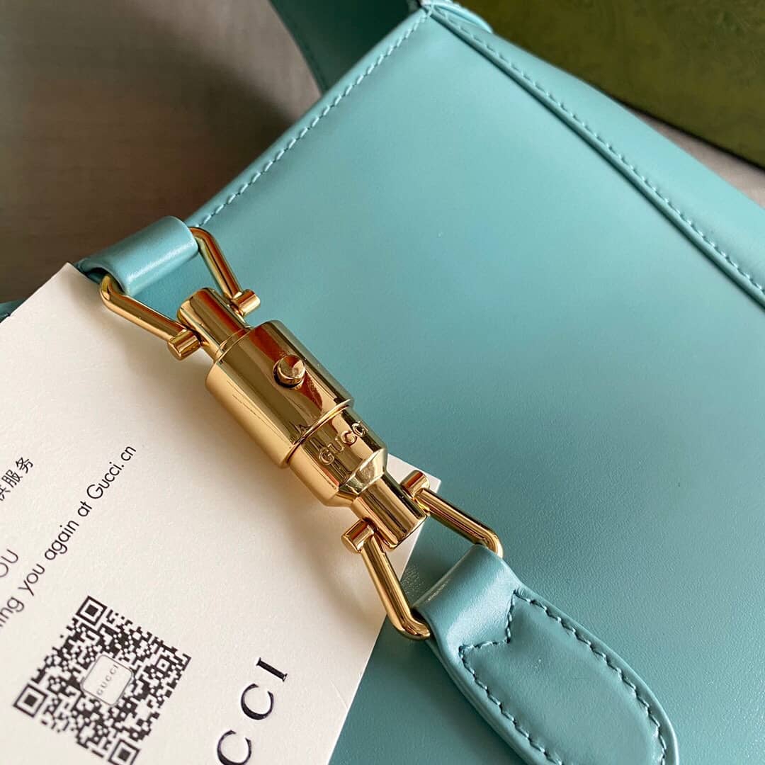 Gucci GG Jackie 1961 Small Hobo Shoulder Bag Replica Blue 636709
