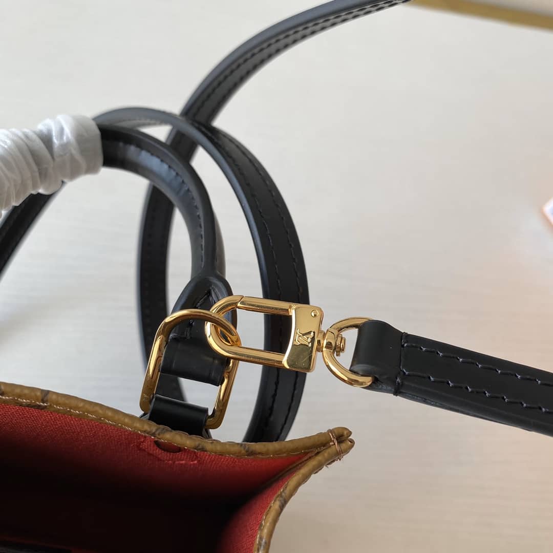 Louis Vuitton Monogram Petit Sac Plat 2Way Replica Shoulder Bag Brown M69442