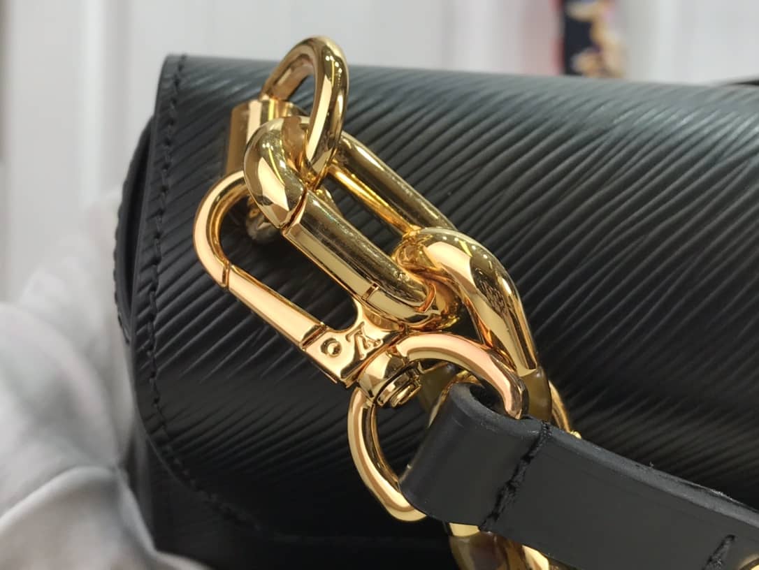 Louis Vuitton Monogram 2Way Leather TWIST Replica Handbag Black M58526