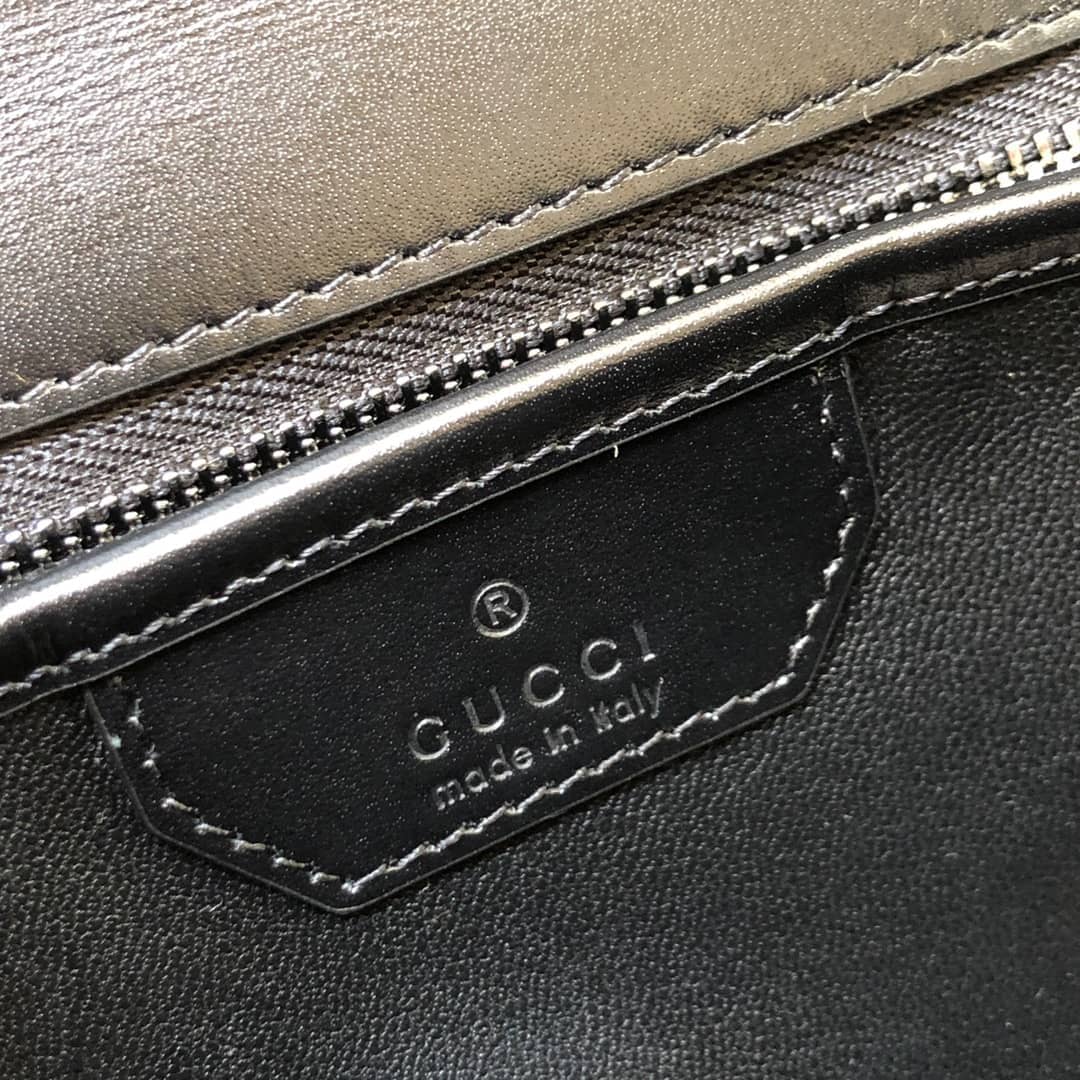 Gucci Bamboo 1947 Small Top Handle Bag 675797 Black Replica
