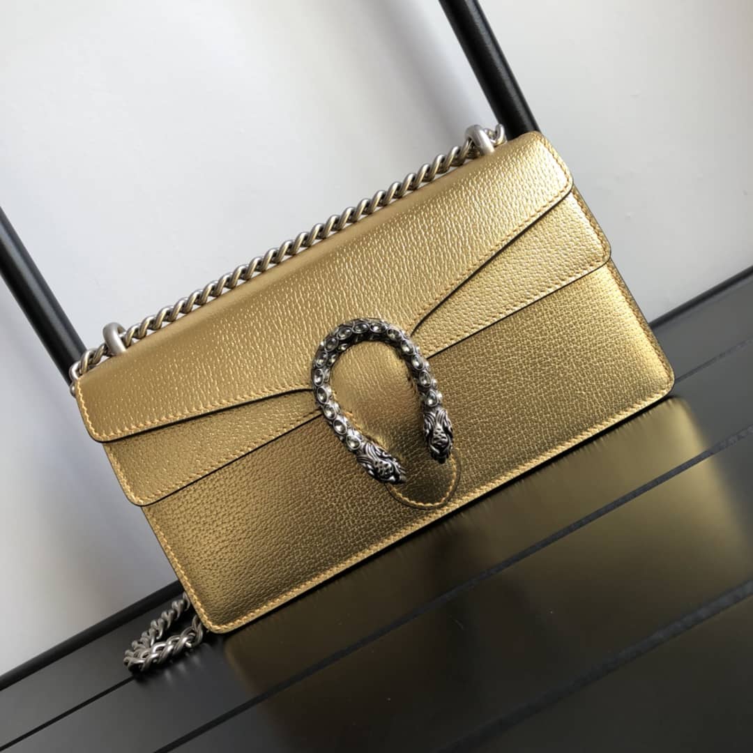 Gucci GG Dionysus Small Shoulder Bag Replica Yellow 499623