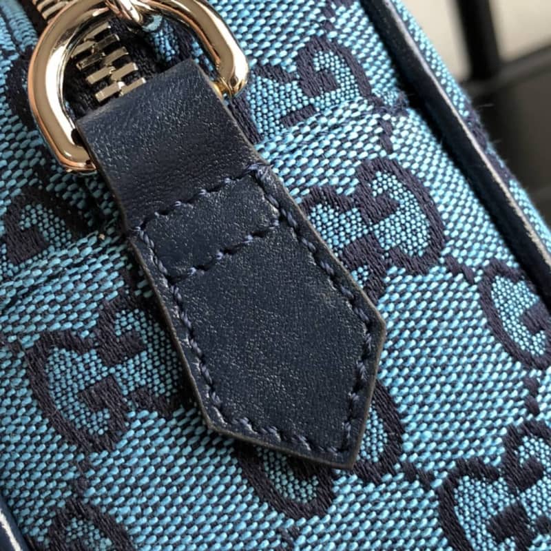 Gucci GG Marmont Small Shoulder Handbag Camera Bag Replica Blue 447632
