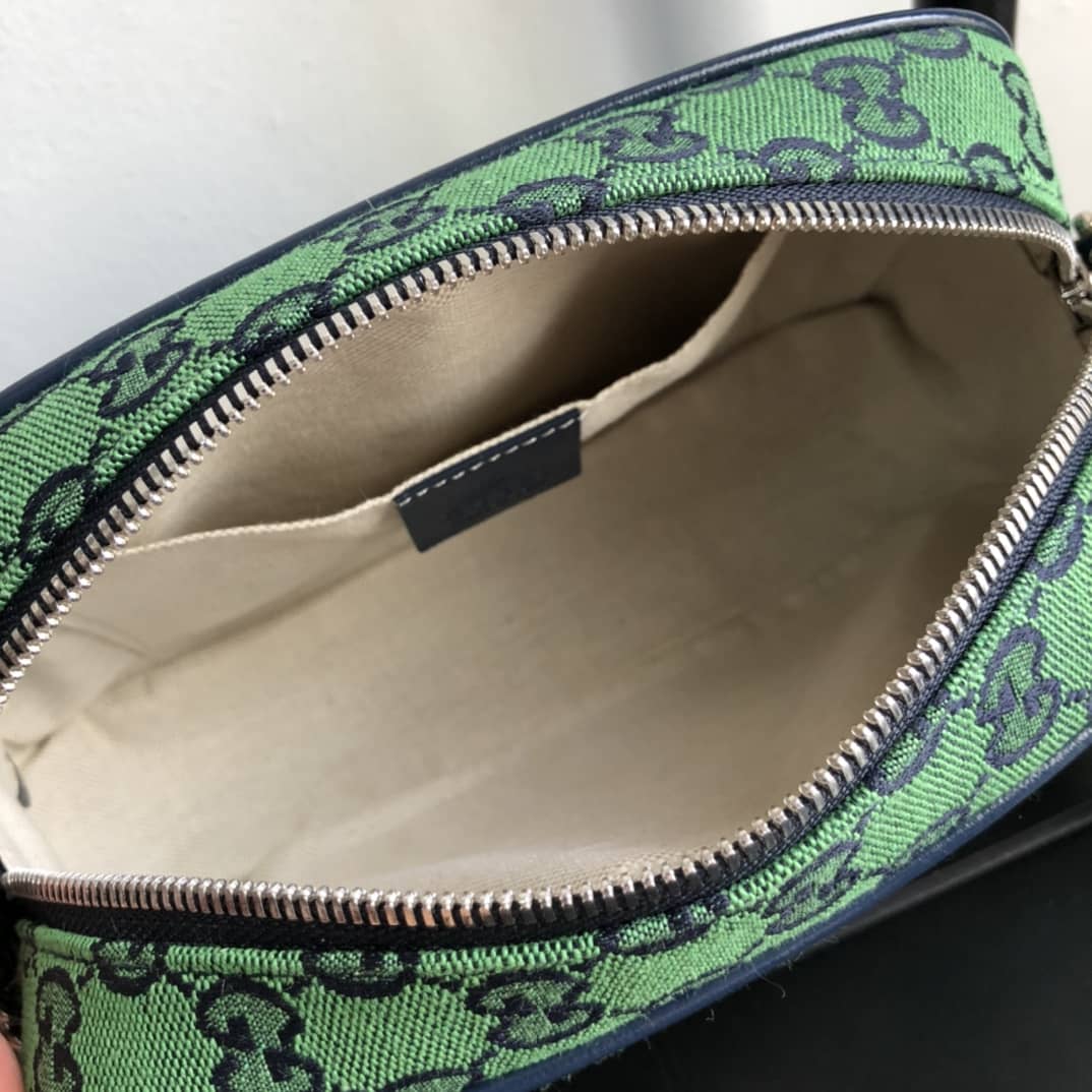 Gucci Handbag Dupes GG Marmont Small Shoulder Handbag Camera Bag Replica Green 447632