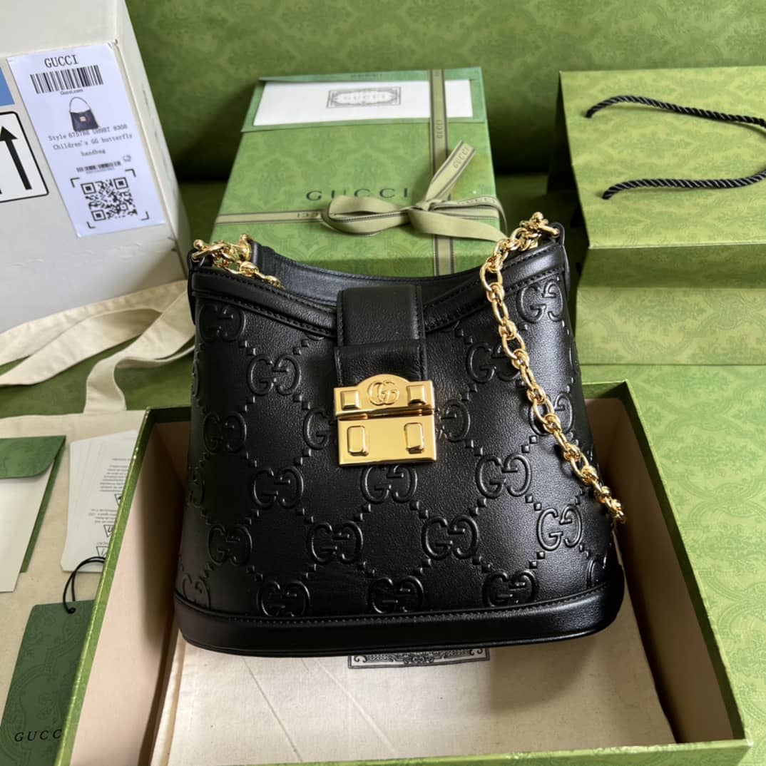 Gucci Small GG Black 675788 Replica Shoulder Bag