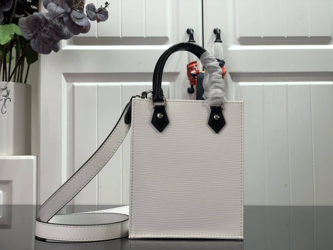 Louis Vuitton Petit Sac Plat Flat Shoulder Bag Replica White M80169