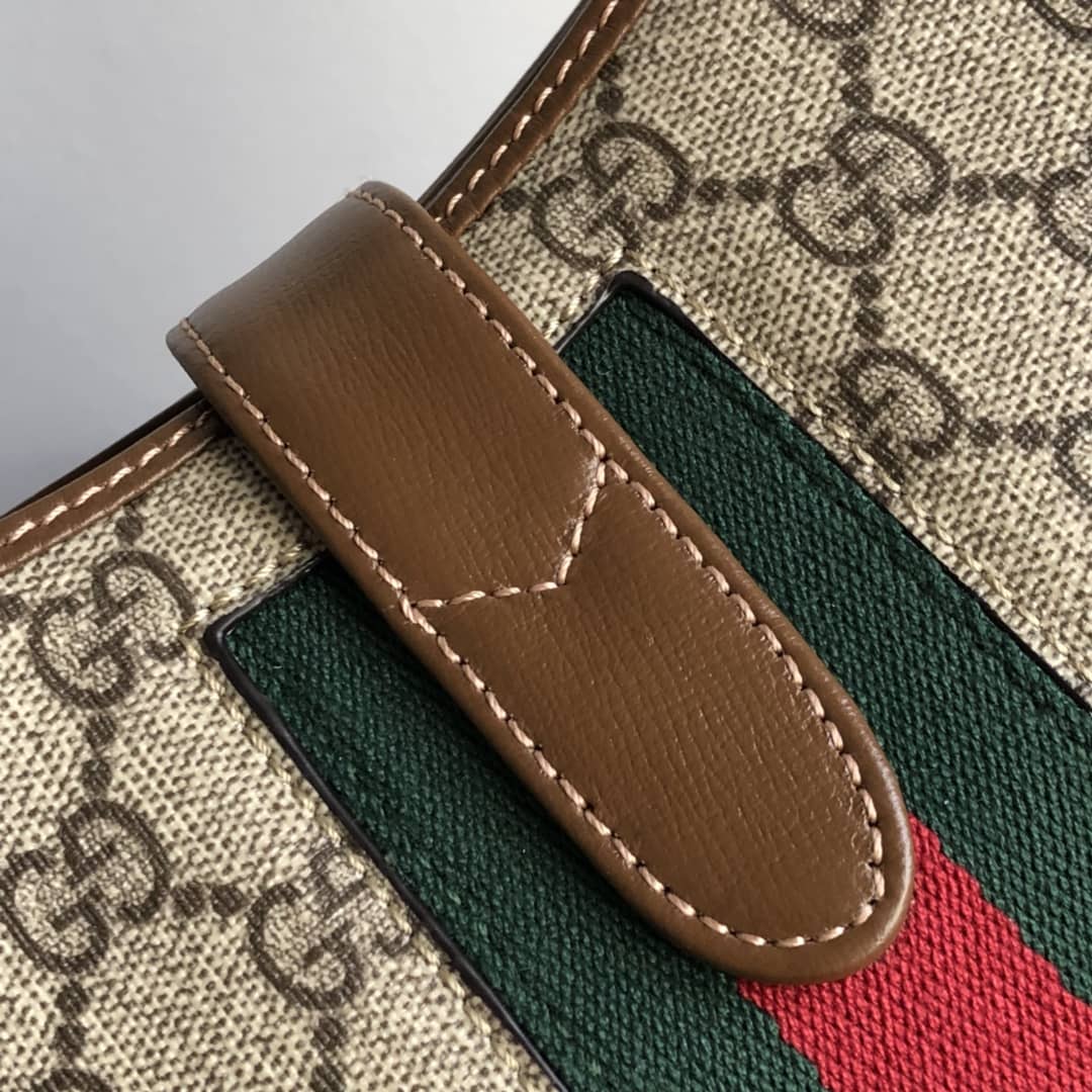 Gucci GG Jackie 1961 Mini Shoulder Bag Replica Brown 637092