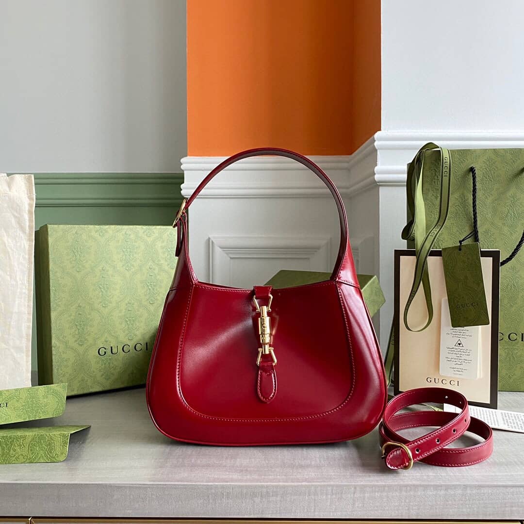Gucci GG Jackie 1961 Small Hobo Shoulder Bag Replica Red 636709