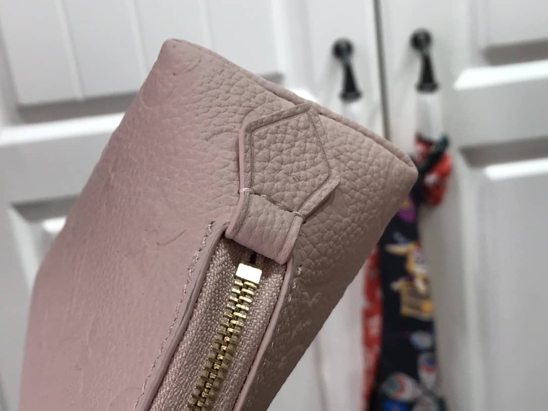 Louis Vuitton Pochette Dupe Monogram Cosmetic Pouch  Pink M47515