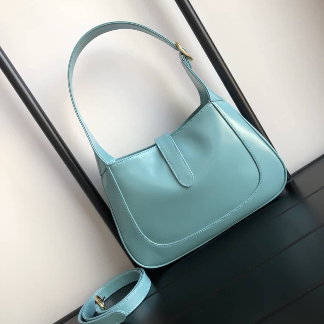 Gucci GG Jackie 1961 Small Hobo Shoulder Bag Replica Blue 636709