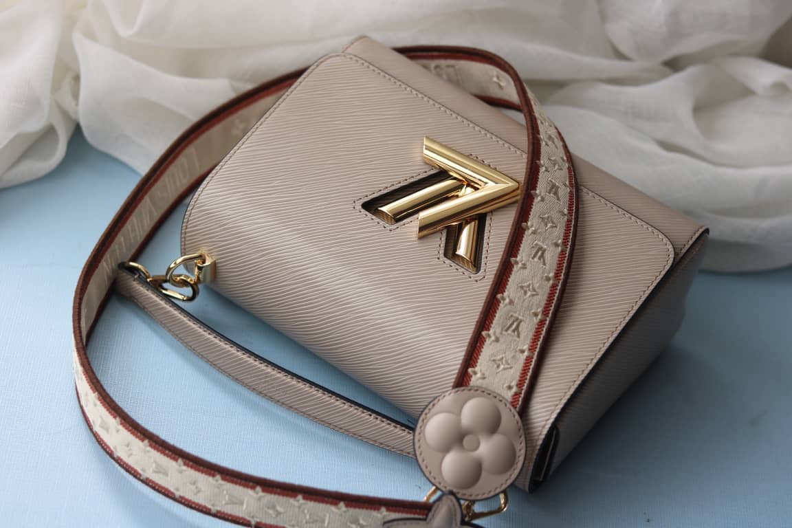Louis Vuitton Textured Epi Leather Twist Series Bag Gray