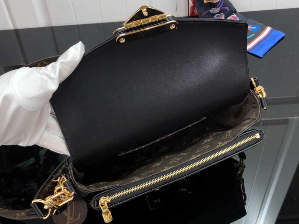 Louis Vuitton Swing Handbag Black M20393 Replica Shoulder Bag