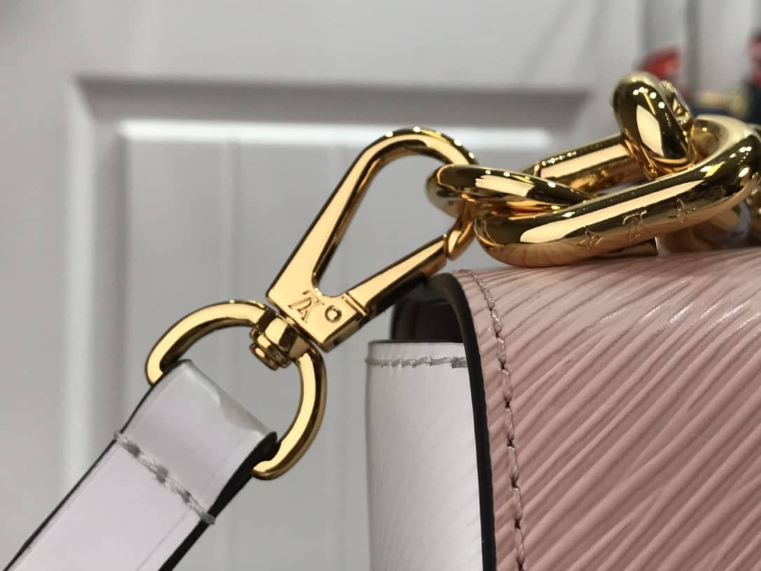 Louis Vuitton Monogram 2Way Leather Twist Replica Handbag Pink M58526