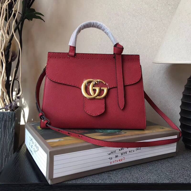 Gucci GG Marmont 2Way Shoulder Bag Replica Red 421890