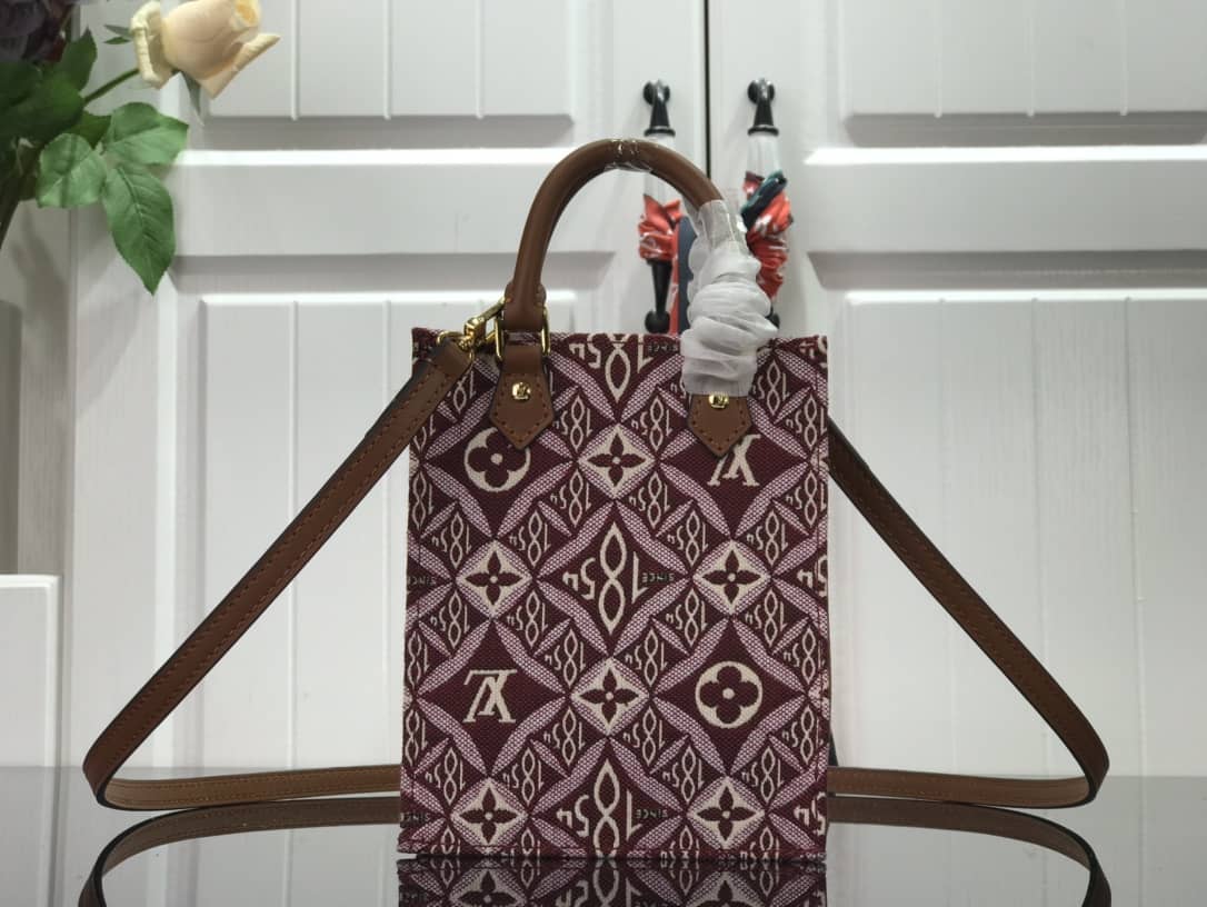 Louis Vuitton Monogram Petit Sac Plat 2Way Replica Shoulder Bag Red M69442