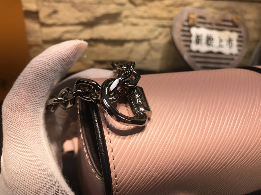 Louis Vuitton Replica Bags Twist PM Epi Leather Replicas Handbag Pink