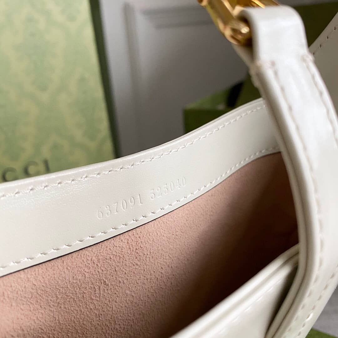 Gucci Jackie 1961 Mini Shoulder Bag Replica White 637091