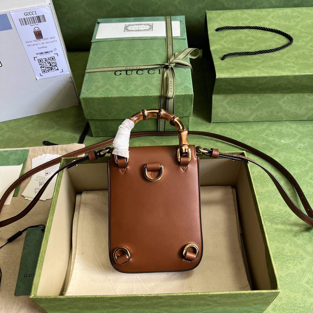 Gucci Bamboo Mini Crossbody Handbag 702106 Replica