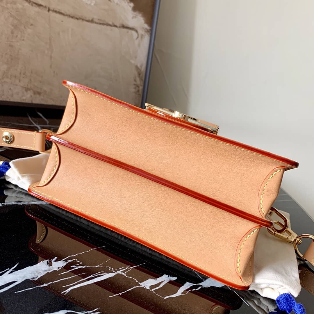 Louis Vuitton Since 1854 Jacquard Pattern Dauphine MM Replica Shoulder Bag Blue M57211