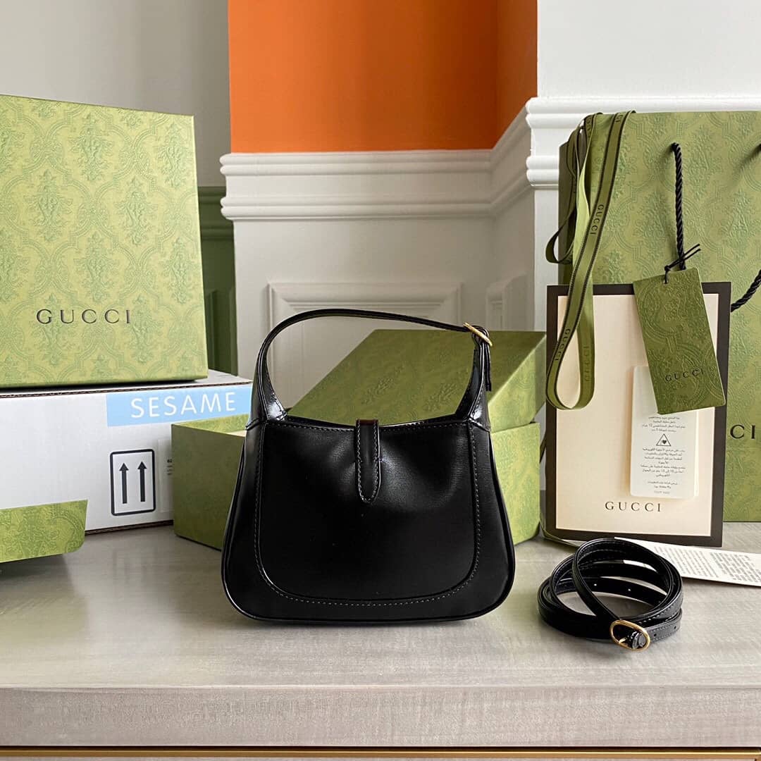 Gucci Jackie 1961 Mini Shoulder Bag Replica Black 637091