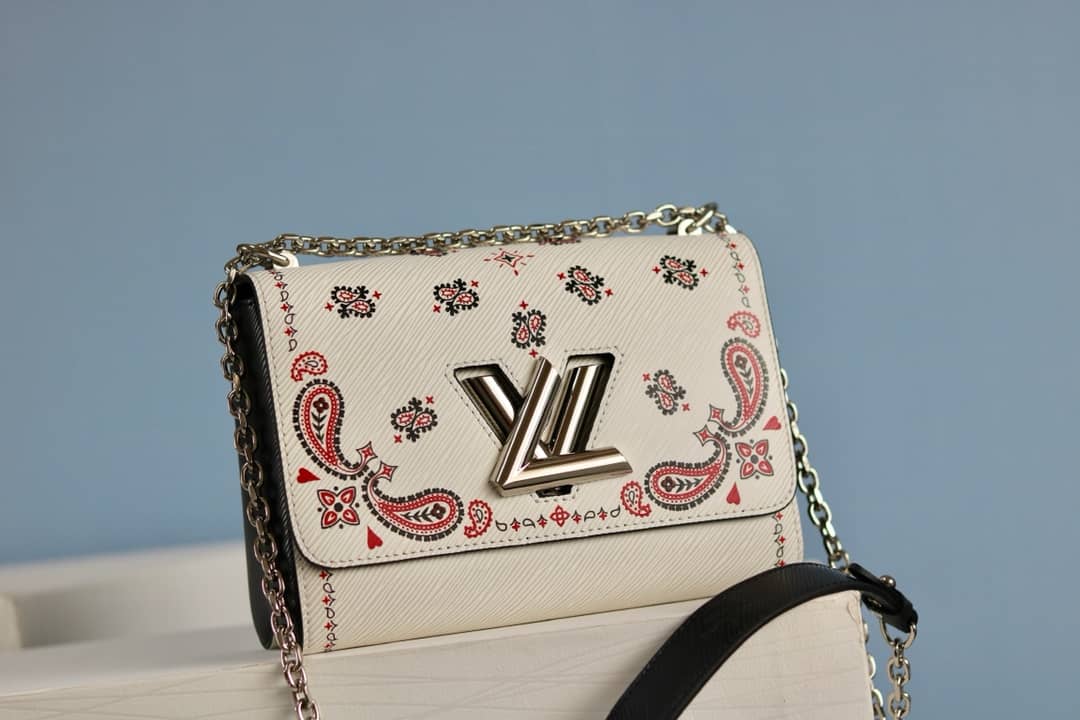 Louis Vuitton Textured Epi Leather Twist Series Bag White
