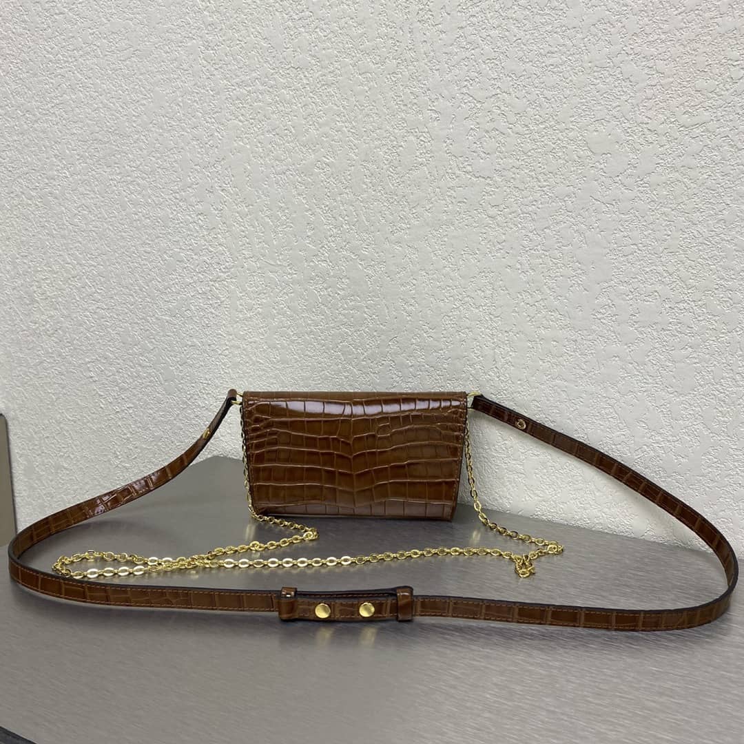 Louis Vuitton 7 Star Chain Clutch Bag Brown