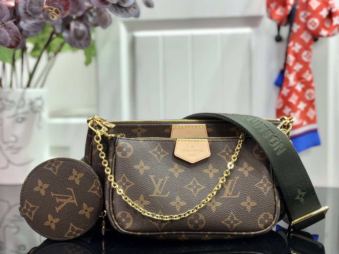 Louis Vuitton Monogram Canvas Multi Pochette Replica Green M44823