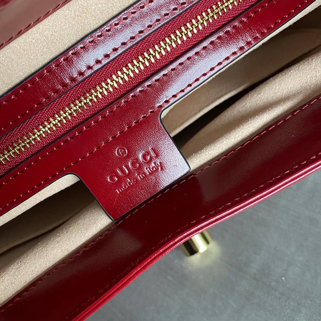 Gucci GG Jackie 1961 Small Hobo Shoulder Bag Replica Red 636709