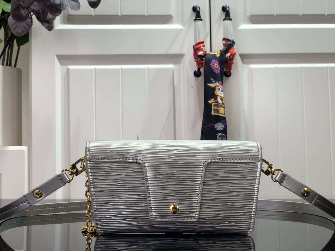 Louis Vuitton Epi Leather Padlock On Strap Replica Bag Silver M80819