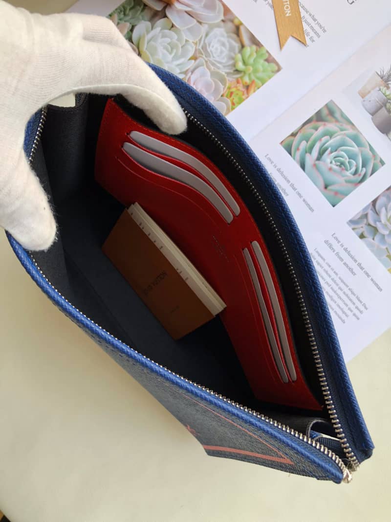 Louis Vuitton Taiga Leather Pochette Voyage MM Replica M30577