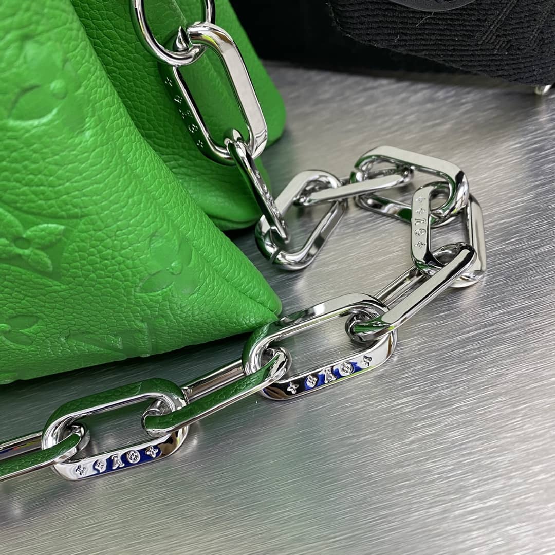 Cheap Louis Vuitton Chain Clutch Bag Green Online