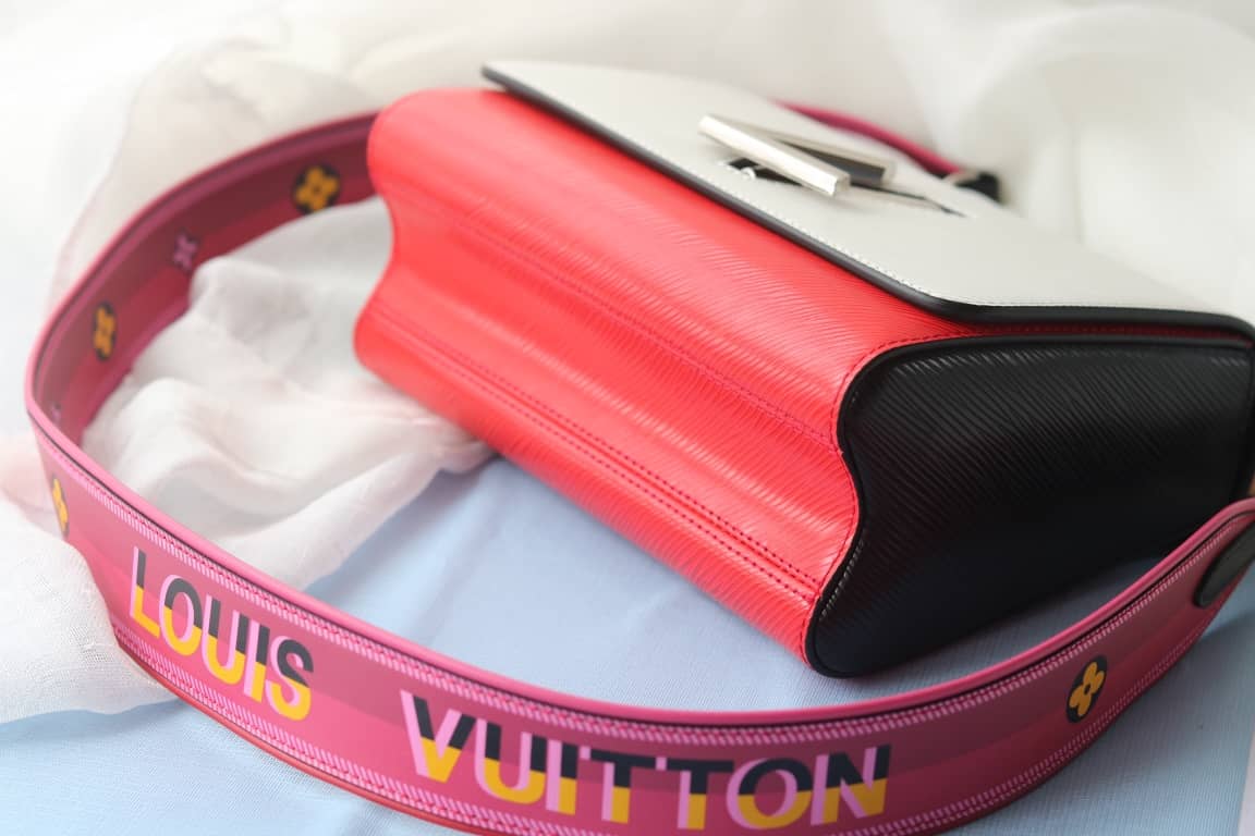 Louis Vuitton Textured Epi Leather Twist Series Bag White