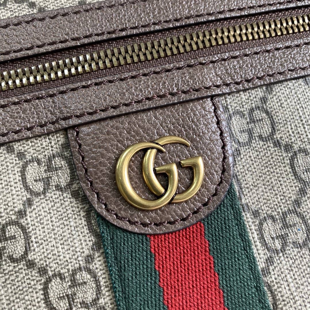 Gucci Ophidia Soft GG Supreme Belt Bag Ebony Beige Replica 574796