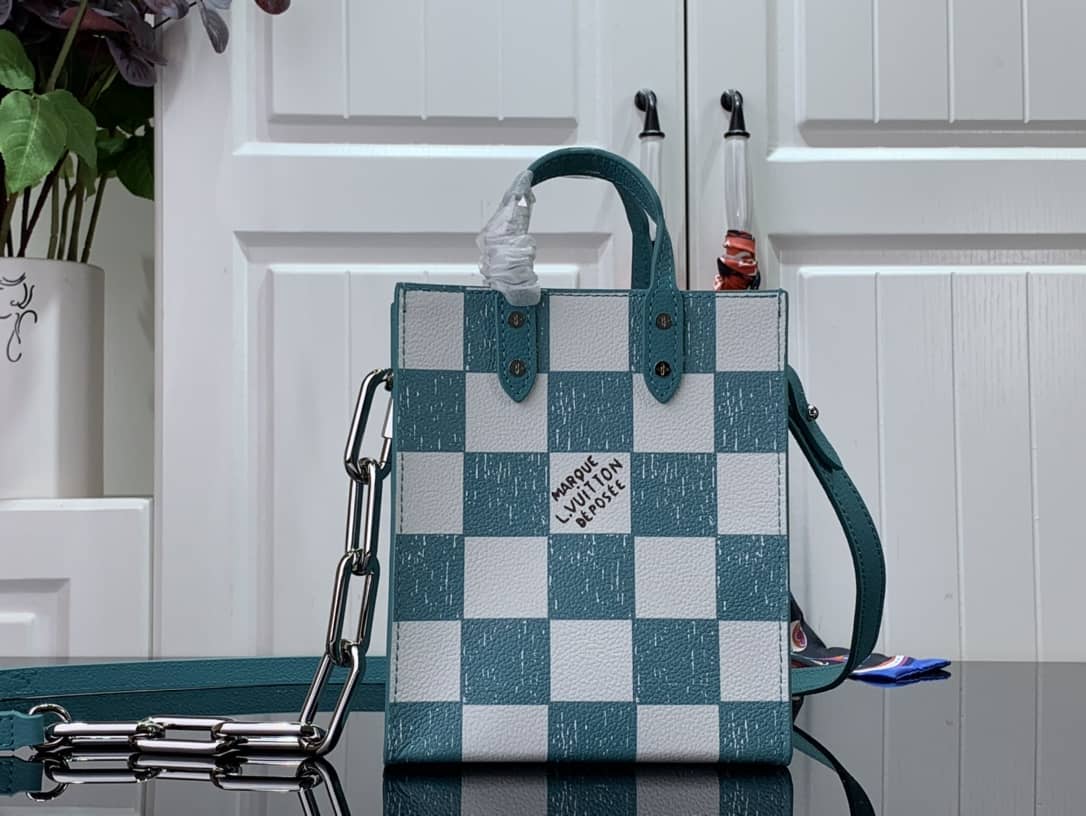 Louis Vuitton Sac Plat Cowhide Leather  XS Bag Replica N60479