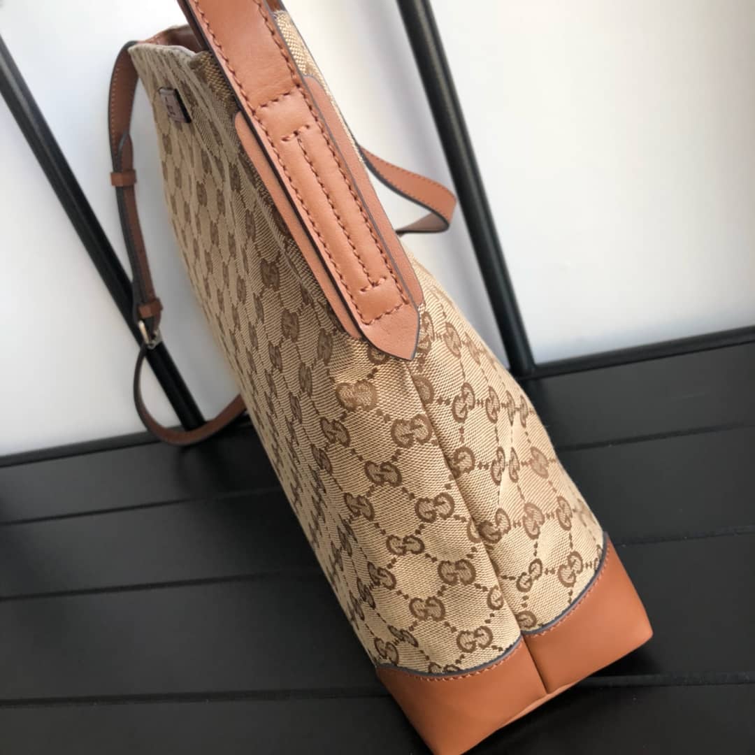 Gucci GG Canvas Shoulder Bag Replica Brown 308930