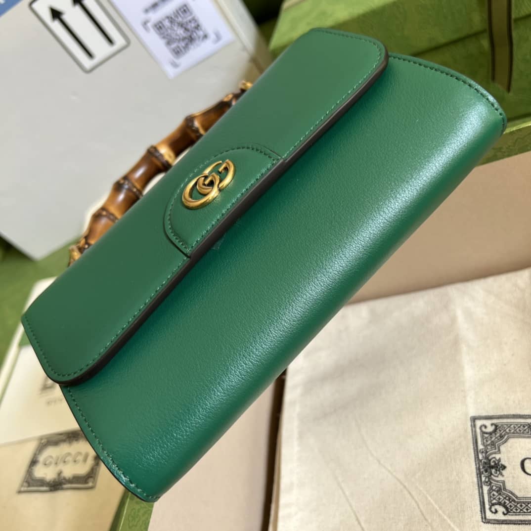 Gucci GG Small Top Handle Tote Bag With Bamboo 675794 Replica
