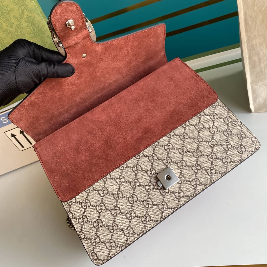 Gucci Dionysus Supreme Monogram Chain Medium Shoulder Bag Replica 403348