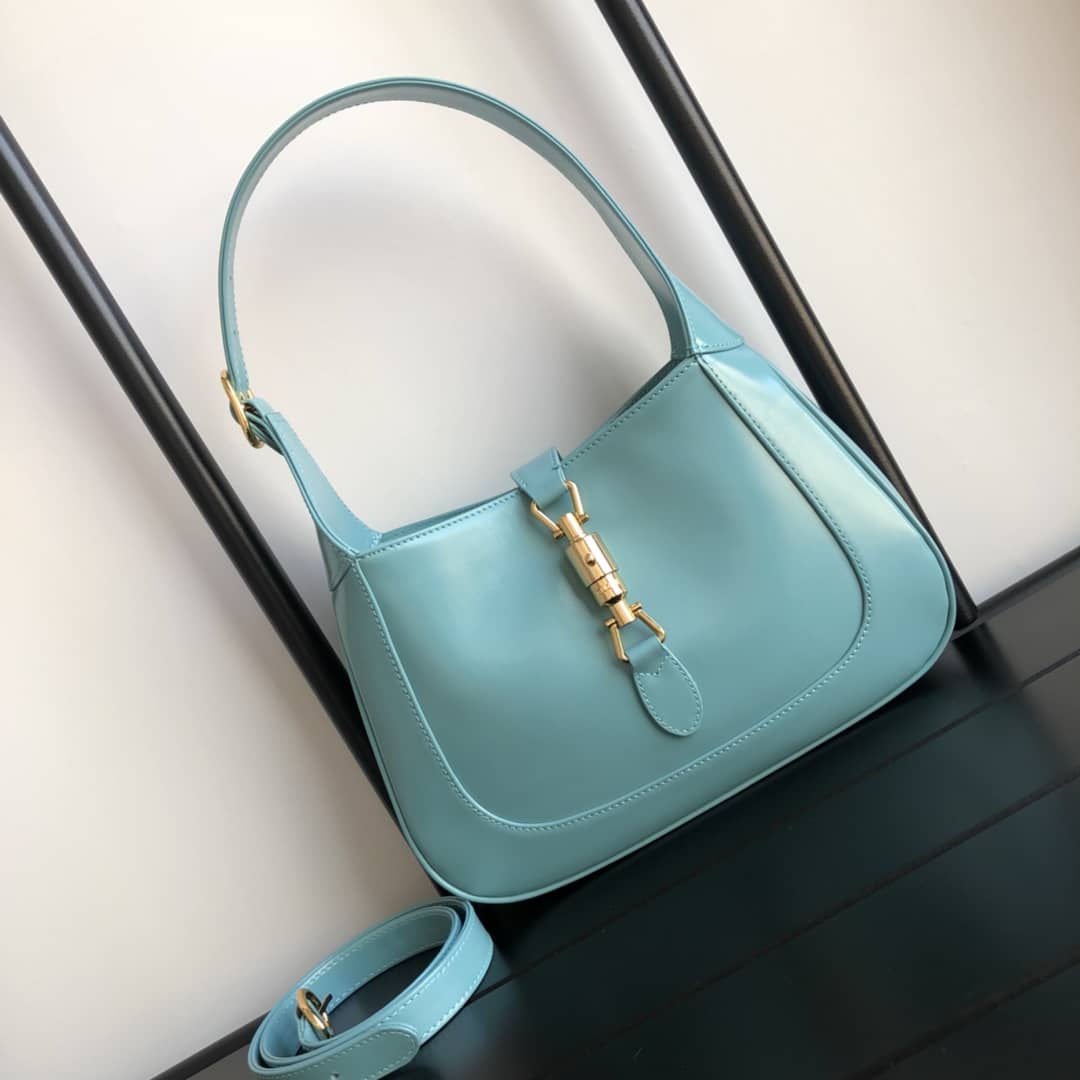 Gucci GG Jackie 1961 Small Hobo Shoulder Bag Replica Blue 636709