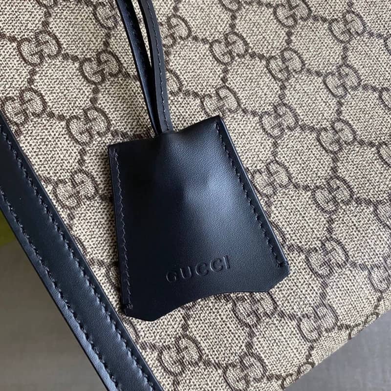 Gucci Padlock Medium GG Supreme Shoulder Bag Replica Gray Black 479197