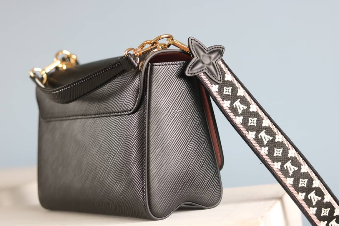 Louis Vuitton Textured Epi Leather Twist Series Bag Black